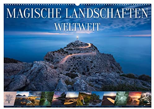 Magische Landschaften Weltweit (Wandkalender 2025 DIN A2 quer), CALVENDO Monatskalender: Wandkalender mit 13 magischen Landschaften aus der ganzen Welt (CALVENDO Natur)