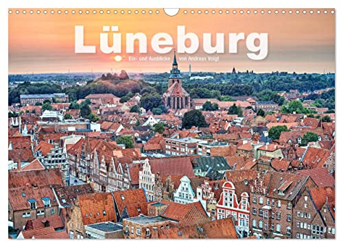 LÜNEBURG Ein- und Ausblicke von Andreas Voigt (Wandkalender 2026 DIN A3 quer), CALVENDO Monatskalender: Historische Architektur der Hansestadt im Stil der Backsteingotik (CALVENDO Orte)