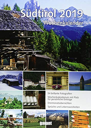 Wochenkalender Südtirol 2019: Wochenkalender. Mit Platz für persönliche Einträge