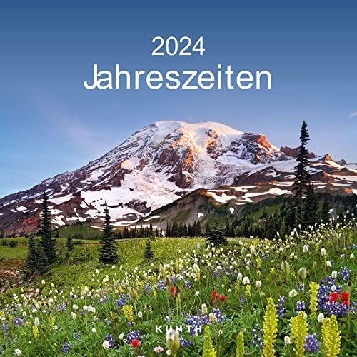 Jahreszeiten - KUNTH Broschurkalender 2024: Charmanter Wandkalender, aufgeklappt 30 x 60 cm, mit farbenprächtigen Fotografien und Monatskalendarium für Notizen