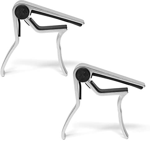 TIGER Gitarre Kapodaster verholfen Zwei einfach zu Verwendung Universal Gitarren-Kapodaster in Chrom