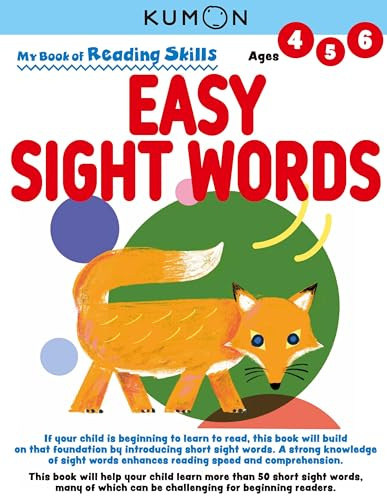 Kumon My Book of Reading Skills: Easy Sight Words