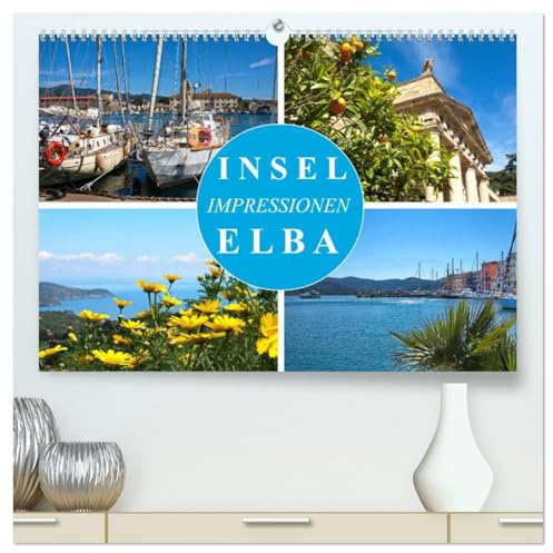 Insel Elba Impressionen (hochwertiger Premium Wandkalender 2026 DIN A2 quer), Kunstdruck in Hochglanz: Kleine Insel mit großartiger Landschaft (CALVENDO Natur)