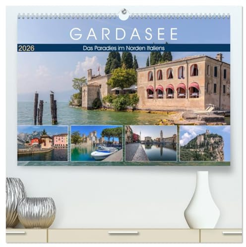 Gardasee, das Paradies im Norden Italiens (hochwertiger Premium Wandkalender 2026 DIN A2 quer), Kunstdruck in Hochglanz: Von Palmen, Oleandern, ... eine Oase in der Alpenwelt. (CALVENDO Orte)
