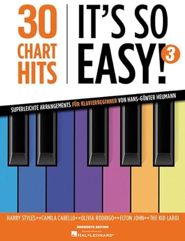 Heumann: 30 Charthits - It's so easy! 3. Klavier Solo.: Superleichte Arrangements für Klavierbeginner von Hans-Günter Heumann