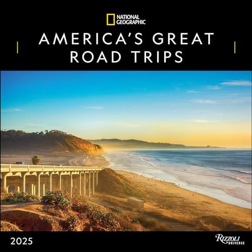 National Geographic: America's Great Road Trips 2025 Wall Calendar
