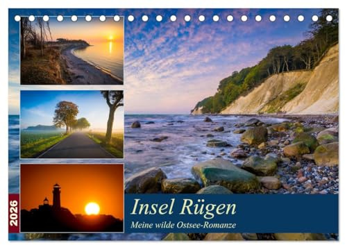 Insel Rügen - Meine wilde Ostsee-Romanze (Tischkalender 2026 DIN A5 quer), CALVENDO Monatskalender: Traumhafte Landschaften der größten Insel in Deutschland (CALVENDO Natur)