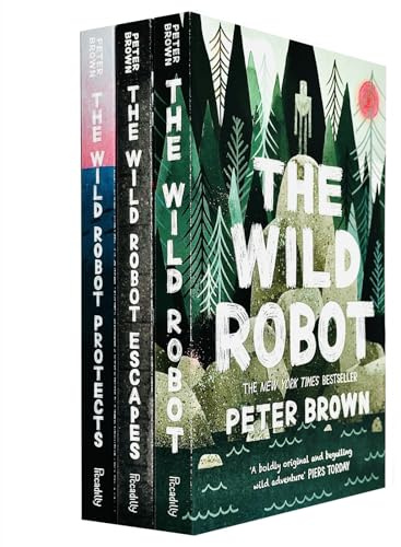 Piccadilly Press UK Ltd Colección de Libros de la Serie 3 de Wild Robot (El Robot Salvaje, El Robot Salvaje escapa y El Robot Salvaje Protege)