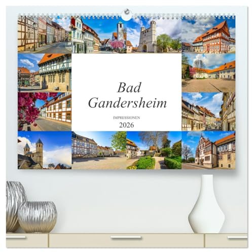Bad Gandersheim Impressionen (hochwertiger Premium Wandkalender 2026 DIN A2 quer), Kunstdruck in Hochglanz: Die Kurstadt Bad Gandersheim festgehalten in zwölf wunderschönen Bildern (CALVENDO Orte)