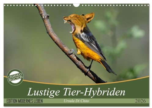 Lustige Tier-Hybriden (Wandkalender 2026 DIN A3 quer), CALVENDO Monatskalender: Surreale und Lustige Tierkreuzungen (CALVENDO Kunst)