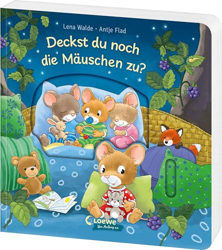 Deckst du noch die Mäuschen zu?: Mitmach-Pappbilderbuch zum Thema Gute Nacht für Kinder ab 2 Jahren - Mit vielen Spielelementen, Klappen und beruhigenden Reimen - Perfekt als Einschlafritual