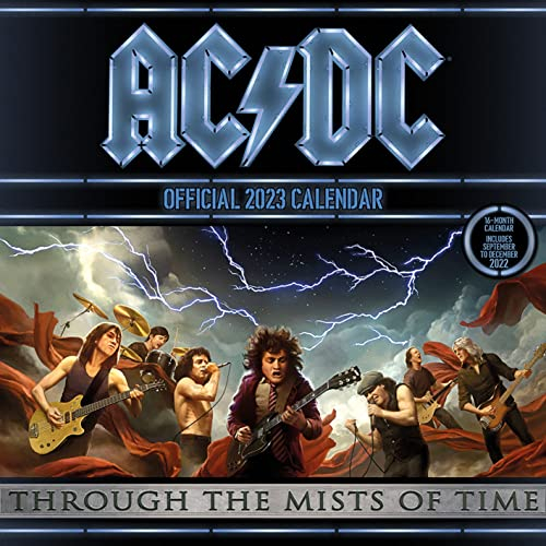 ACDC Kalender 2023 Offizieller Kalender 2023, 12 Monate, original englische Ausführung.