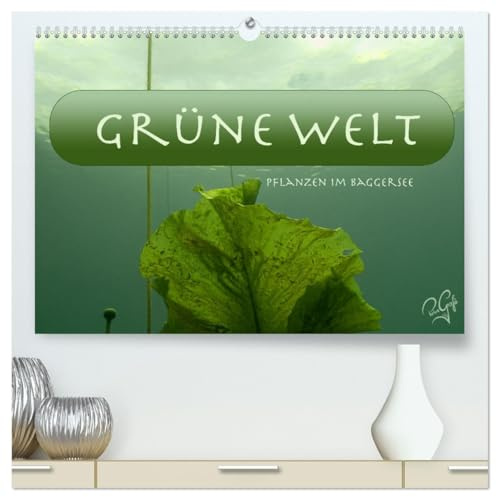 Baggersee - die grüne Welt (hochwertiger Premium Wandkalender 2026 DIN A2 quer), Kunstdruck in Hochglanz: Unterwasserfotos von Pflanzen aus unseren Baggerseen (CALVENDO Natur)