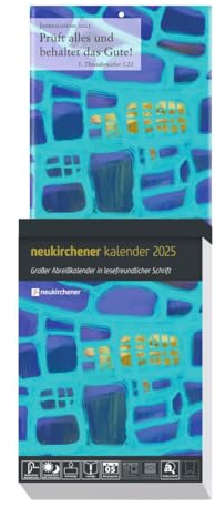 Neukirchener Kalender 2025 - Großer Abreißkalender in lesefreundlicher Schrift