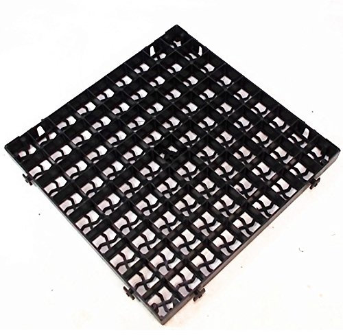 CrazyGadget 20 x Black Plastic Paving Driveway Grid Turf Grass Lawn Path Gravel Protector Drainage Mat (5 Square Meter)