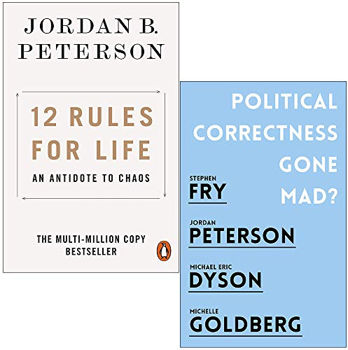 12 Rules for Life An Antidote to Chaos & Political Correctness Gone Mad By Jordan B. Peterson 2 Books Collection Set