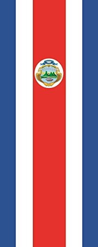 U24 Fahne Flagge Costa Rica im Hochformat Premiumqualität 150 x 500 cm