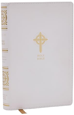 NRSVCE Sacraments of Initiation Catholic Bible, White Leathersoft, Comfort Print: New Revised Standard Version, White, Leathersoft, Catholic Commemorative Edition, Anglicised Text