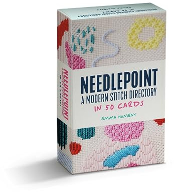 Needlepoint: A modern stitch directory in 50 cards (Emma Homent Needlepoint Collection)
