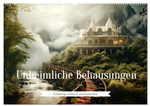 Unheimliche Behausungen (Wandkalender 2026 DIN A2 quer), CALVENDO Monatskalender: Überall Geheimnisse und Gespenster (CALVENDO Orte)