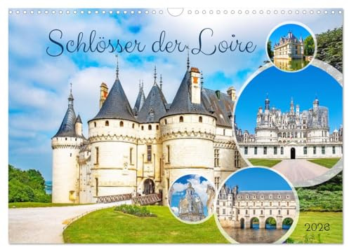 Schlösser der Loire (Wandkalender 2026 DIN A3 quer), CALVENDO Monatskalender: Juwelen der Renaissance - Frankreichs prachtvolle Bauwerke. (CALVENDO Orte)