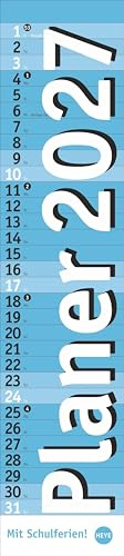 Langplaner, hellblau 2027: Langplaner, hellblau. Praktischer Streifenkalender mit viel Platz für Termine. Eine Organisationshilfe mit Fokus auf das Wesentliche. Wandkalender 2027 zum Eintragen