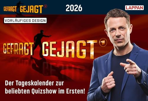 Gefragt Gejagt – Tagesabreißkalender 2026: Der Kalender zur beliebten Quizshow im Ersten | Jeden Tag eine neue spannende Frage | Ideales Geschenk für Quizfans