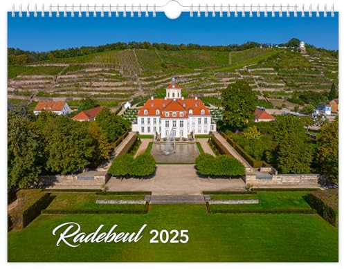 Kalender Radebeul 2025 | 40 x 30 cm | schwarzes Kalendarium