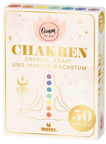 moses. Omm for you Chakren – Energie, Kraft und inneres Wachstum, 50 Karten mit Ritualen, Körperübungen und Meditationen für ein Leben in Balance