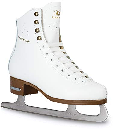 Botas – Modell: Dagmar/Made in Europe (Tschechische Republik) / Eiskunstlaufschuhe für Damen, Mädchen, Kinder, Sabrina-Klingen, Weiß, Unisex-Erwachsene Mädchen Damen, weiß, Adult 9.5