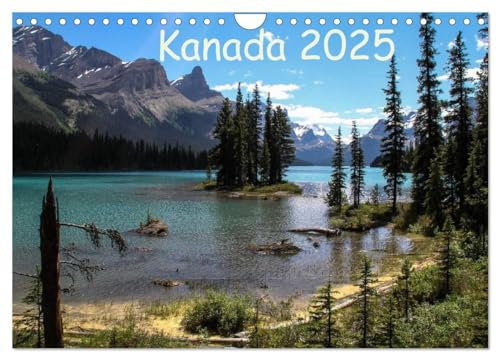 Kanada 2025 (Wandkalender 2025 DIN A4 quer), CALVENDO Monatskalender: Berge und Seen im Westen Kanadas (CALVENDO Natur)