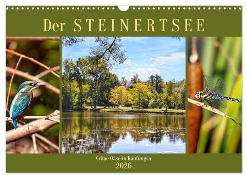 Der Steinertsee (Wandkalender 2026 DIN A3 quer), CALVENDO Monatskalender: Grüne Oase in Kaufungen (CALVENDO Orte)