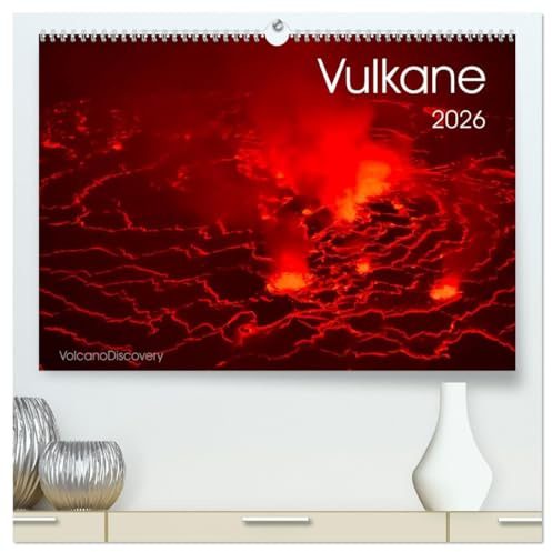 Vulkane 2026 (hochwertiger Premium Wandkalender 2026 DIN A2 quer), Kunstdruck in Hochglanz: Vulkane der Welt, Monatskalender, 14 Seiten (CALVENDO Natur)