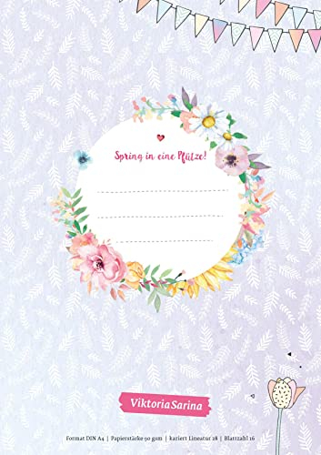 Spring in eine Pfütze! 3er-Set Schulhefte, kariert (Lineatur 28) von Viktoria Sarina (Spring in eine Pfütze: von Viktoria Sarina)