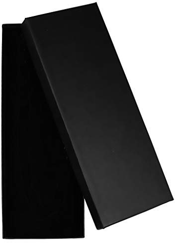Autiga Geschenkschachtel Schmuckschachtel Geschenkbox Ring Schmucketuis Karton schwarz 220 x 80 x 27 mm 3er Pack