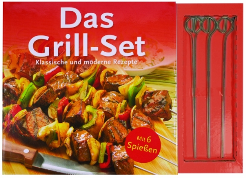 Grillen - Set mit Spießen: Klassische und moderne Rezepte