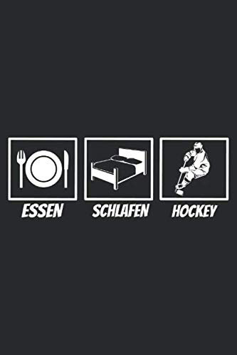 Essen schlafen Hockey: A5 Jahreskalender 2020 Kalender mit Notizbuch I Planer I Notizen I Tagebuch I Geschenk Idee für Eishockey Fans I Hockey I Goalie I Ice