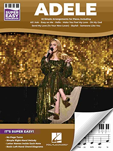 Adele: 22 Simple Arrangements for Piano With Lyrics (Super Easy Songbook, Band 4)