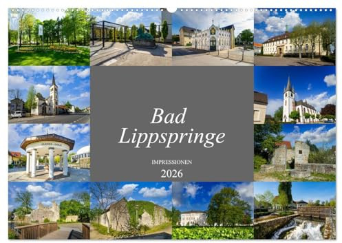 Bad Lippspringe Impressionen (Wandkalender 2026 DIN A2 quer), CALVENDO Monatskalender: Wunderschöne Bilder aus dem heilklimatischen Kurort Bad Lippspringe (CALVENDO Orte)