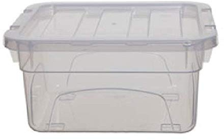Whitefurze Plastic Storage Boxes - Pack Of 5 (22 Litre)