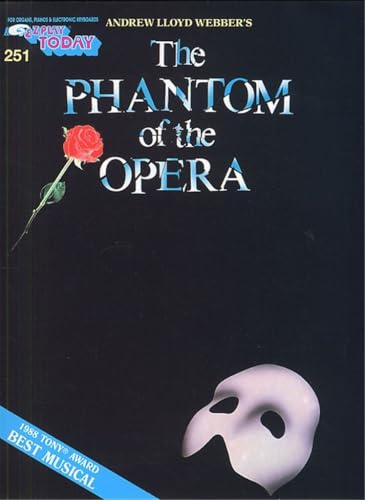 EZ Play Today 251-Andrew Lloyd Webber's-The Phantom of the Opera-Organ/Piano/Electronic Keyboard-Music Book