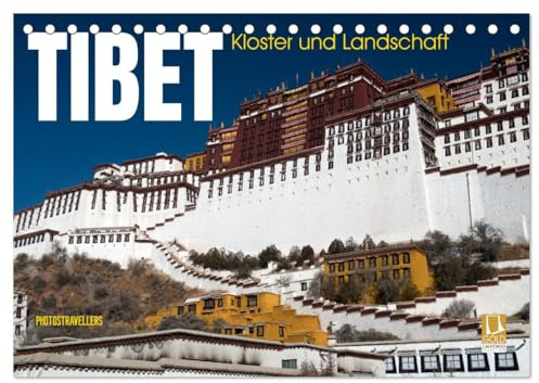 Tibet - Kloster und Landschaft (Tischkalender 2026 DIN A5 quer), CALVENDO Monatskalender: Tibet, das Land der Spiritualität (CALVENDO Orte)