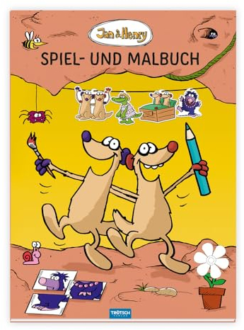 Trötsch Jan und Henry Spiel- und Malbuch: Spielbuch Malbuch Kinderbuch Beschäftigungsbuch (Jan & Henry)