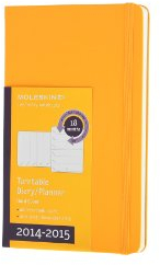 Moleskine Drehbarer Kalender 2014/2015, wöchentlich, Pocket Hard Cover, sonnengelb