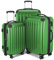 HAUPTSTADTKOFFER Alex - 3er Kofferset, Trolley-Set, Rollkoffer, Reisekoffer, (S, M & L), Grün