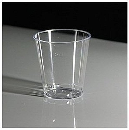 1000 x 25 ml disposable plastic shot glasses by N A
