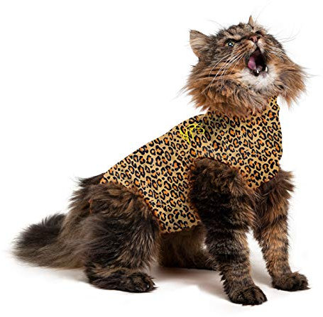 MPS Medical Pet Shirt Katze, Leoparden Print, XXS