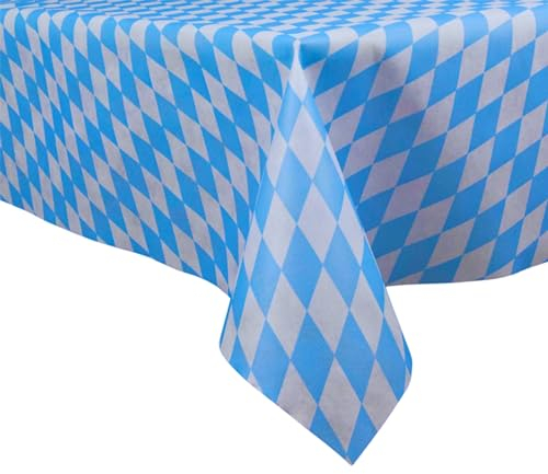 Sensalux Buffet-Tischdecke, Vlies, 1,5m x 3m, Standard 100 by Oeko-TEX® - Klasse I, abwischbar, Lotuseffekt, Bayrische Raute