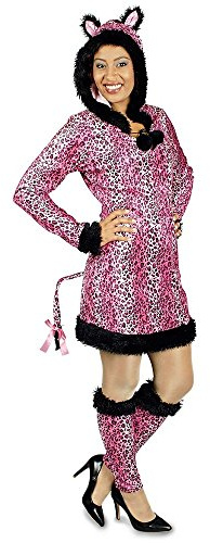Körner Festartikel Leoparden Kostüm Pink für Damen Gr. 36 38