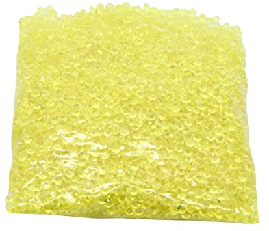 Evilandat 5000 PCS Streudeko Diamant Tischdeko Stein Verzierung Hochzeit Glitzert Klar Bling Faux Acryl Optik, 4,5mm, Gelb
